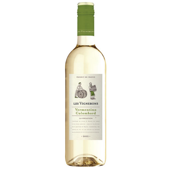 Vin De France  Les Vignerons Verm Col White 750ML