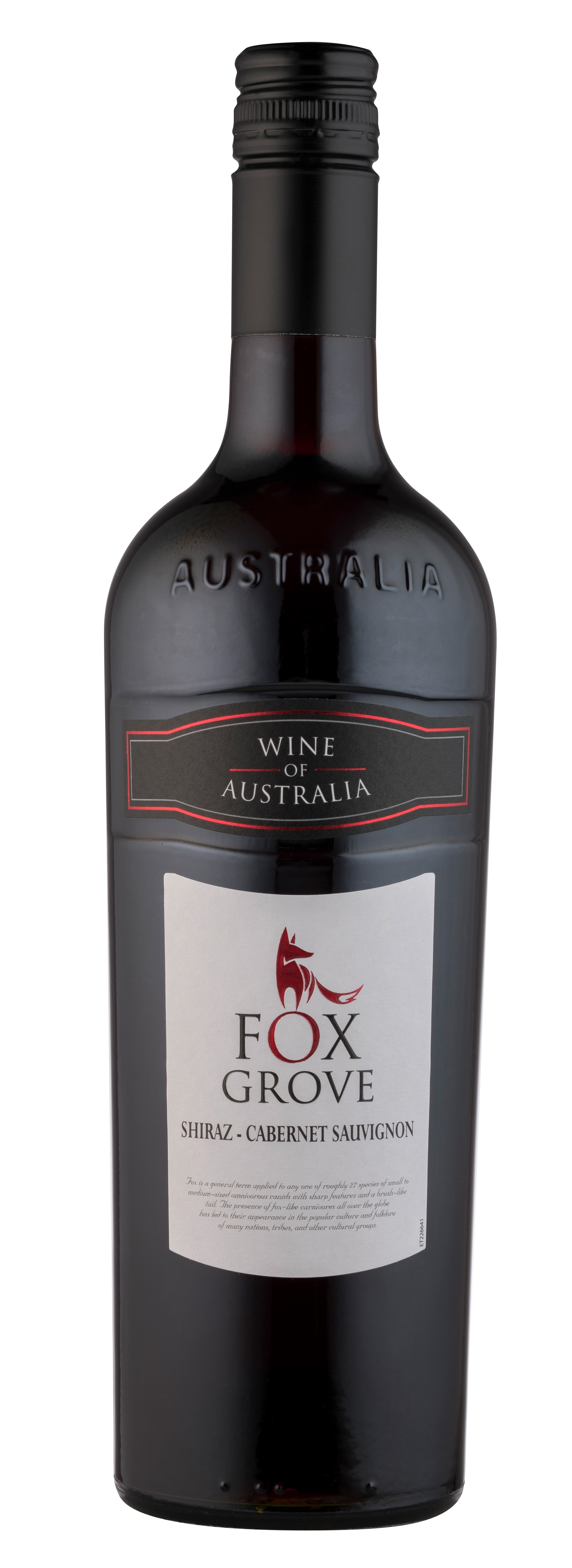 Vin D Australie Fox Grove Shiraz Cab Red 750ML