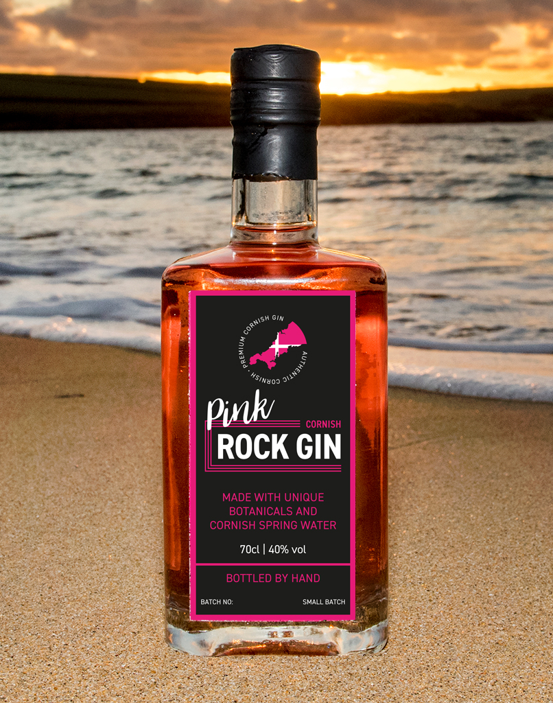Cornish Pink Rock Gin 70Cl