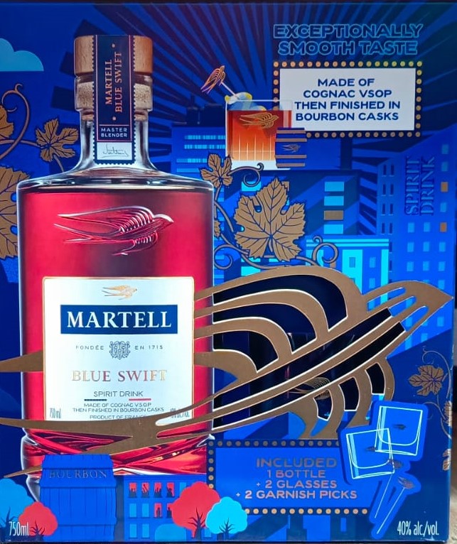 Martell Blue Swift Gift Box 700ML