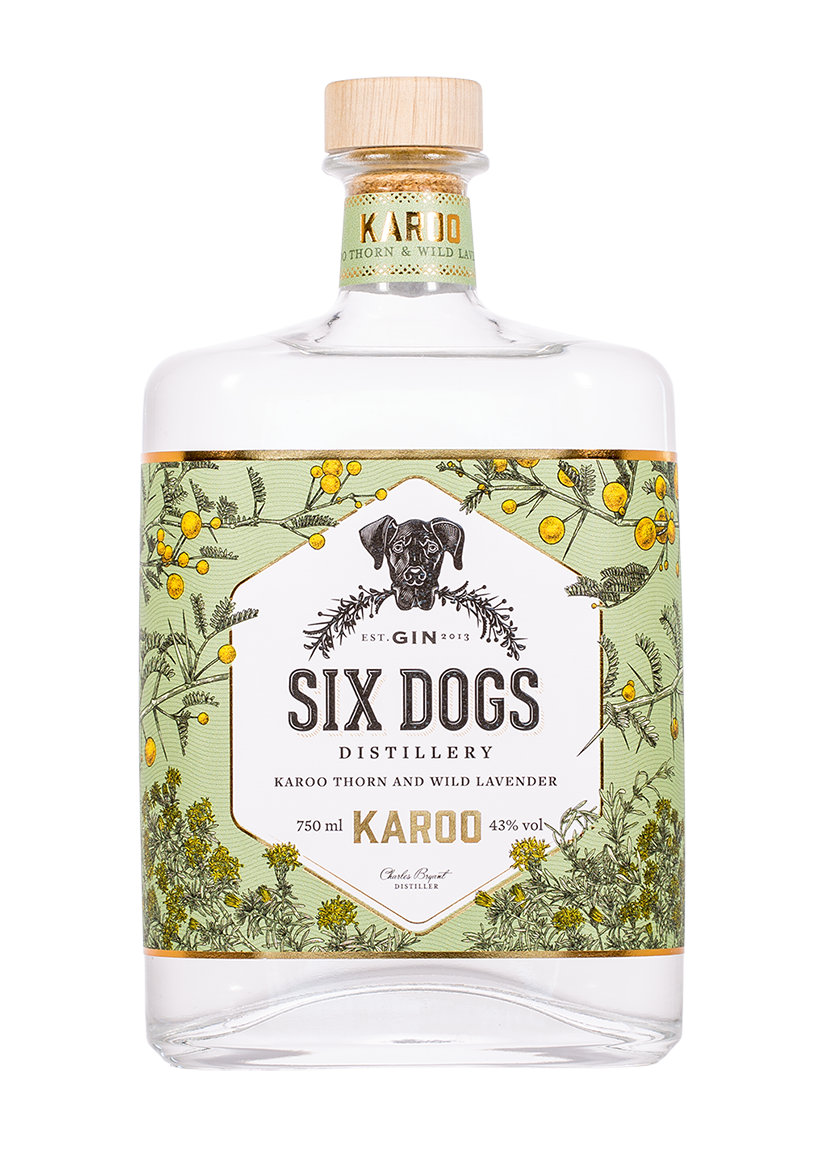 Six Dogs Karoo Gin 750Ml