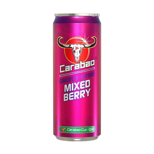 Carabao Carbonated Mixed Berry Energy Drink 330ML (1 can)