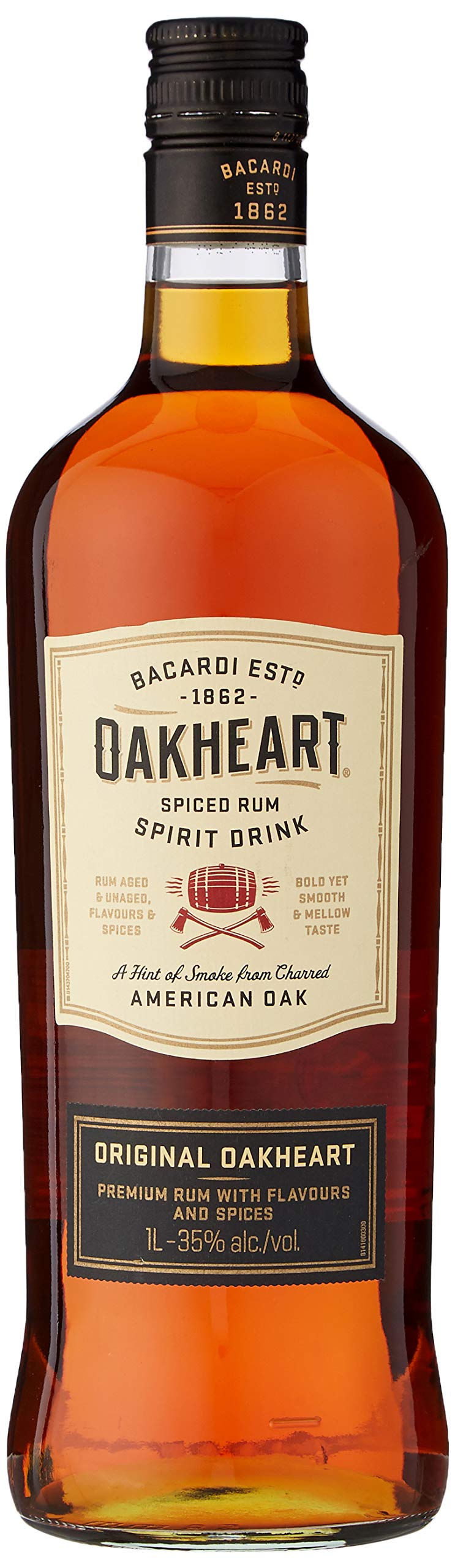 Bacardi Oak Heart 1Ltr