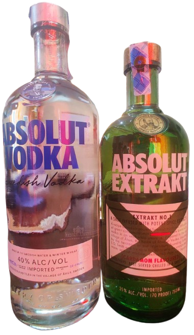 Absolut Vodka 1Ltr + Absolut Extrakt 75Cl Pack